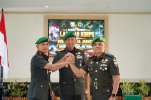 Danrem 162/Wira Bhakti Pimpin Tradisi Laporan Korps dan Serah Terima Jabatan Dandim 1620/Lombok Tengah