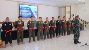 Ujian Kenaikan Tingkat Sabuk Kuning ke Hijau Pencak Silat Militer Digelar di Korem 162/Wira Bhakti